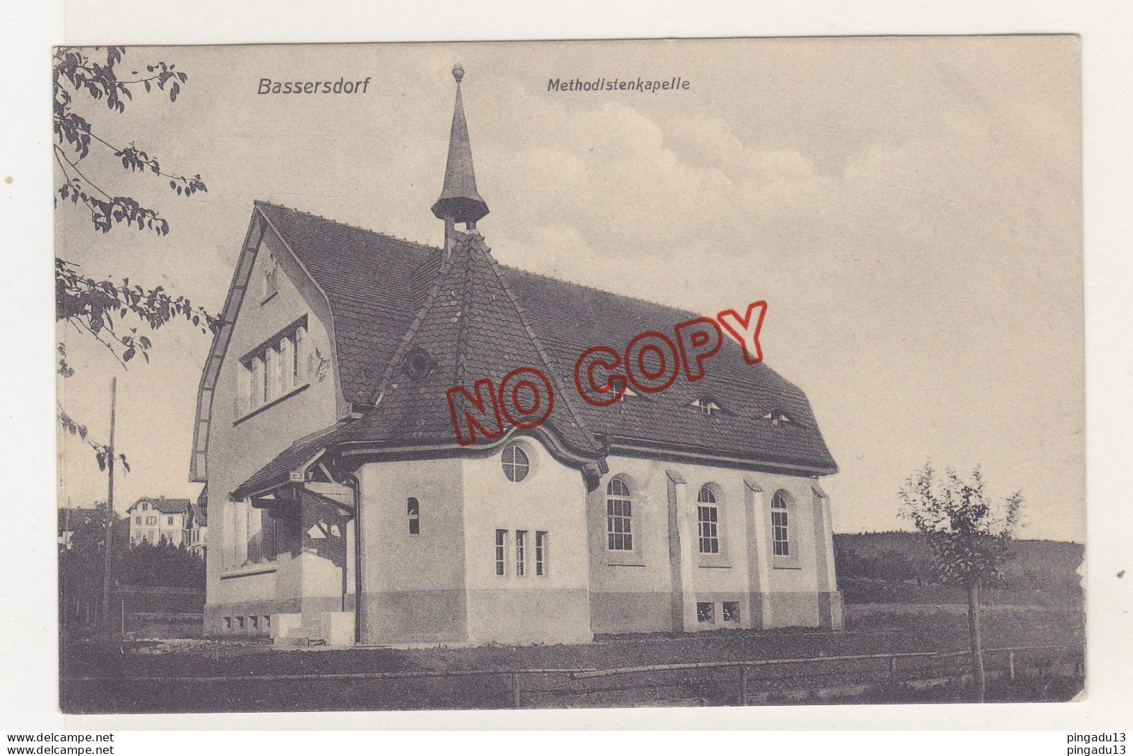 Au Plus Rapide Basserdorf Methodistenkapelle Circulé Franchise Militaire Cachet Militaire Très Bon état - Dorf