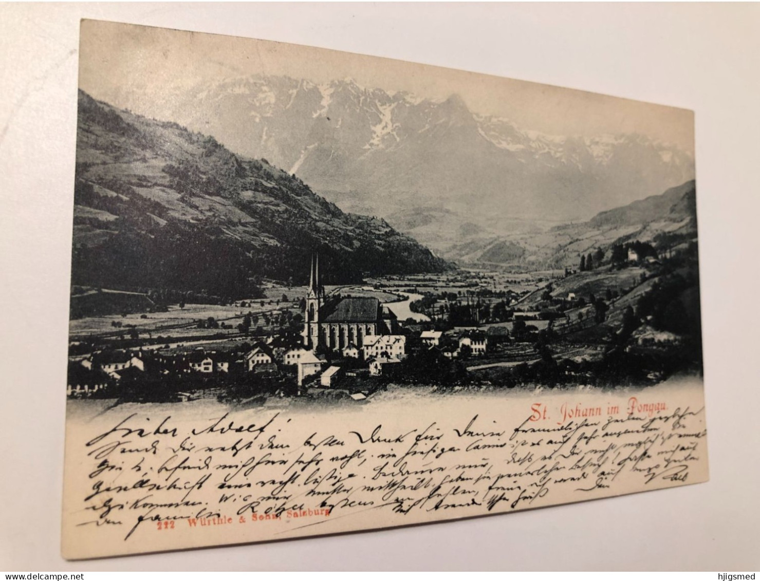 Austria Österreich 1899 St Sankt Johann Im Pongau Town View Valley Würthle Und Sohn 16296 Post Card POSTCARD - St. Johann Im Pongau