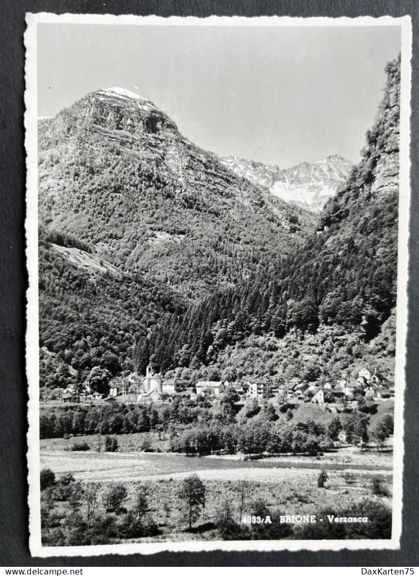 BRIONE - Verzasca/ Fotokarte - Verzasca