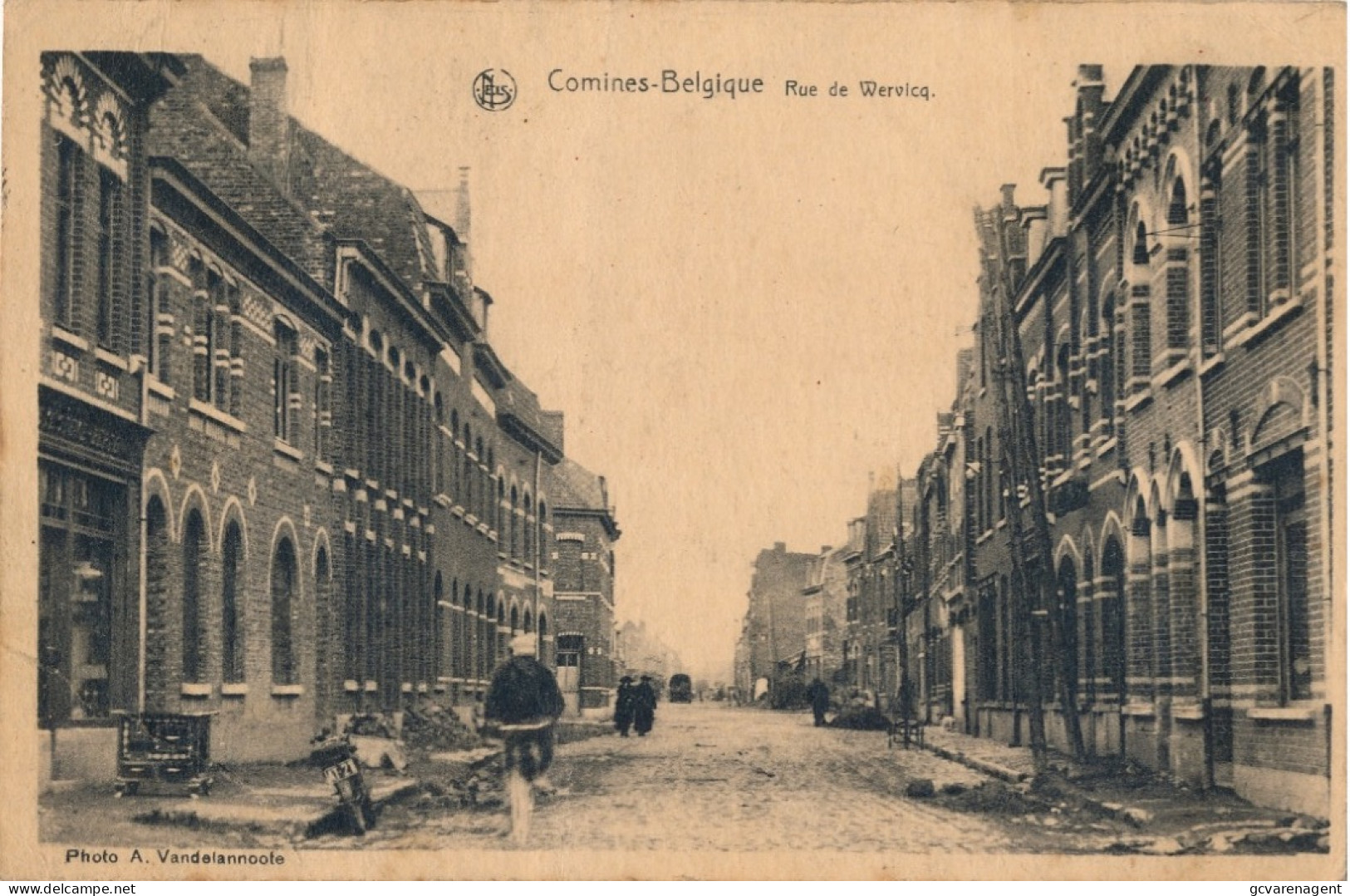 COMINES     RUE DE WERVICQ    !!!! KREUKJE L.O. HOEK    2 SCANS - Komen-Waasten