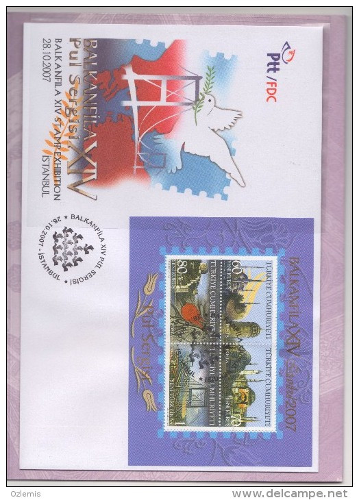 TURQUIE,TURKEI TURKEY 2007 BALKANFILA XIV ISTANBUL 2007 PORTFOLIO - Unused Stamps