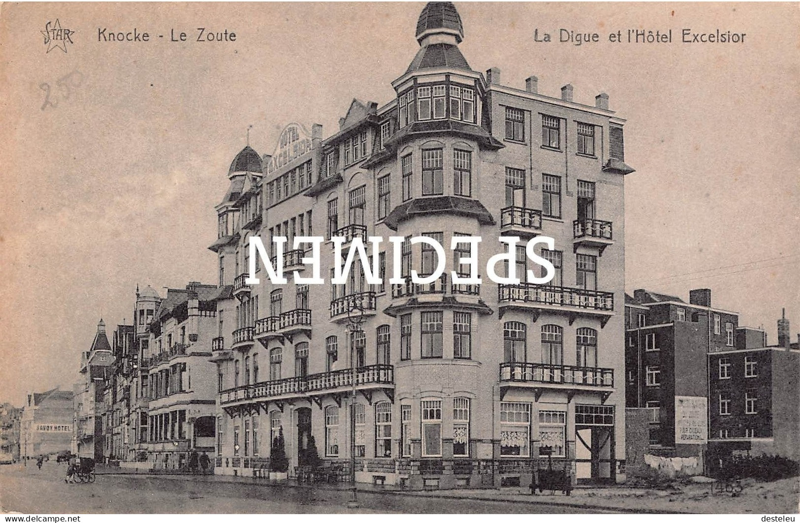 La Digue Et L'Hôtel Excelsior - Knocke - Le Zoute - Knokke