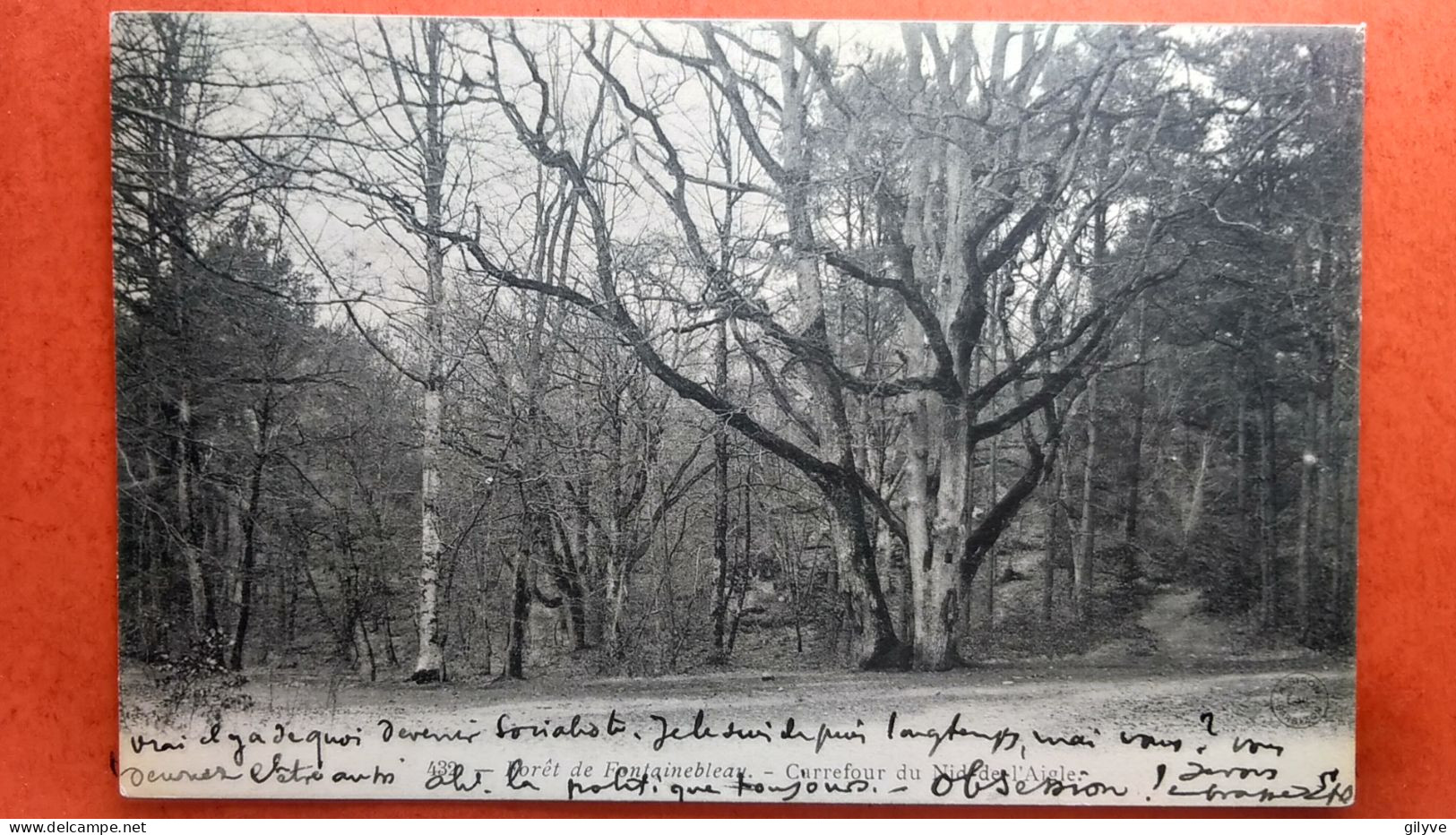 Cpa.(77) Forêt De Fontainebleau. Carrefour Du Nid De L'Aigle.  (AF.176) - Chasse