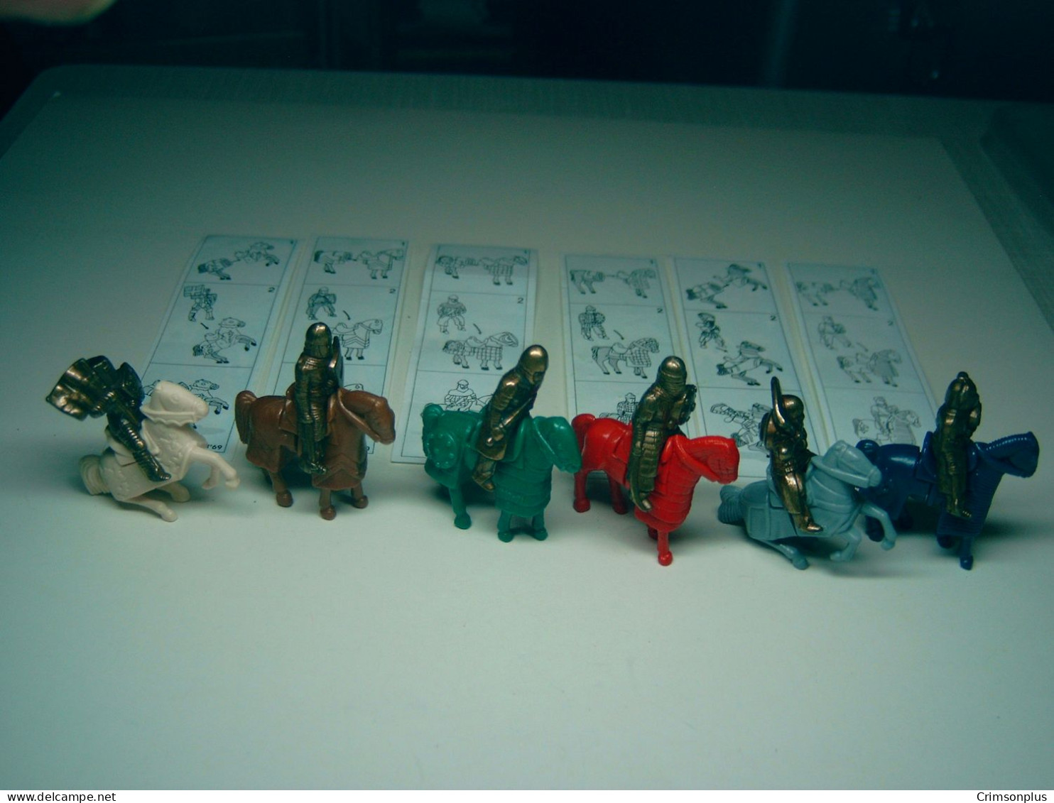 1997 Ferrero - Kinder Surprise - K97 69, 70, 71, 72, 73 & 74  - Knights On Horseback - Complete Set + 6 BPZ's - Monoblocs