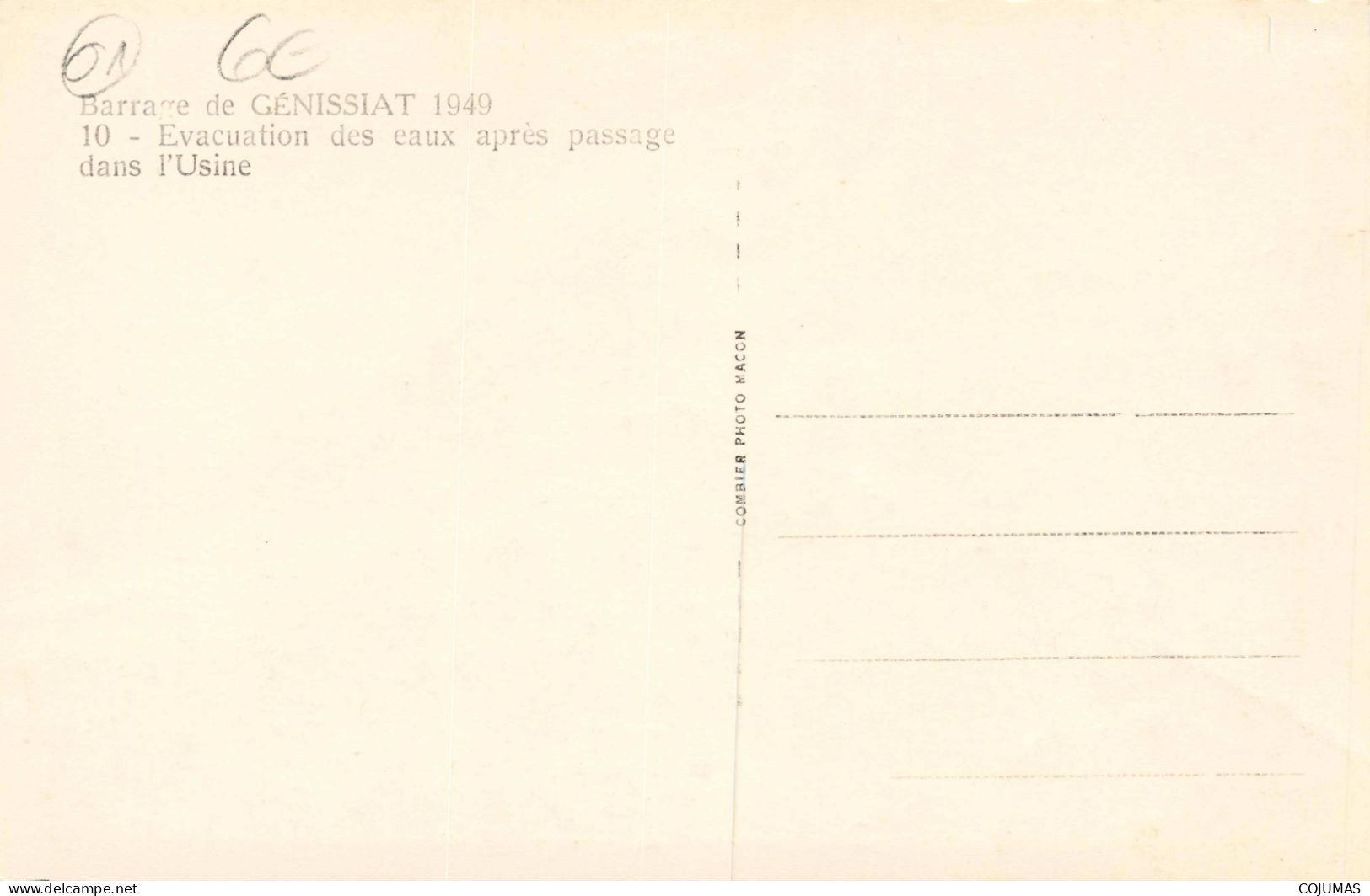 01 - GENISSIAT - S15556 - Evacuation Des Eaux Après Passage Dans L'Usine - CPSM 14x9 Cm - Génissiat