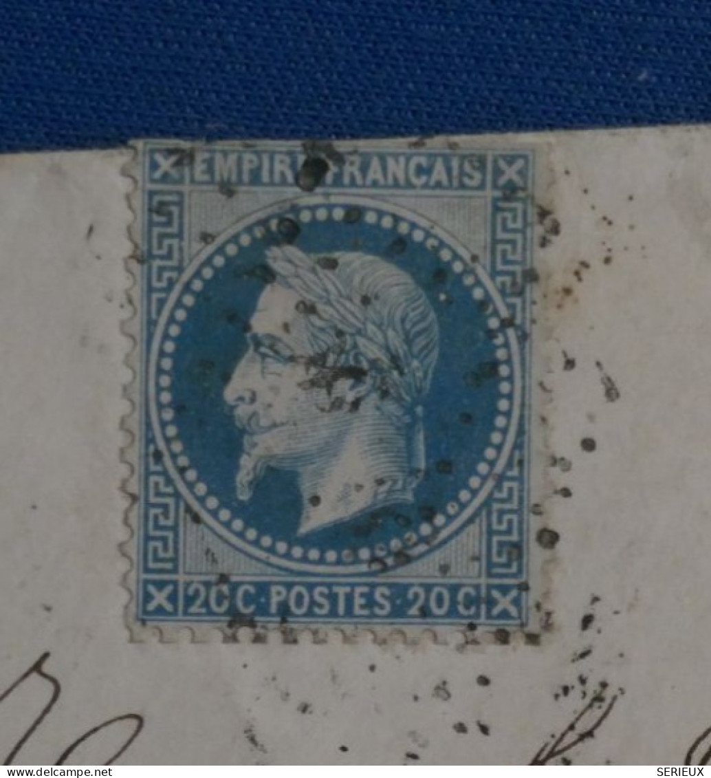 BS5 FRANCE  LETTRE  1868 ST CYR   A  CASTEL LAUNAY  +N°29+ AFF INTERESSANT++++ - 1863-1870 Napoléon III Lauré