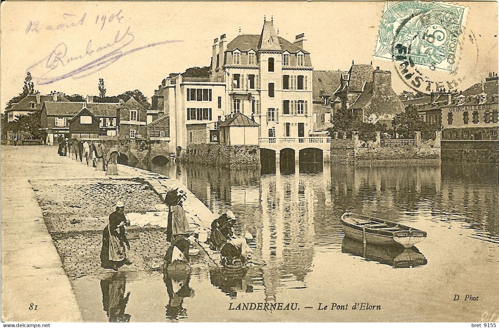 29 CONNAISSEZ VOUS LES LAVANDIERES DE LANDERNEAU PRES DU PONT D ELORN LE LINGE SECHE SUR LE QUAI - Landerneau