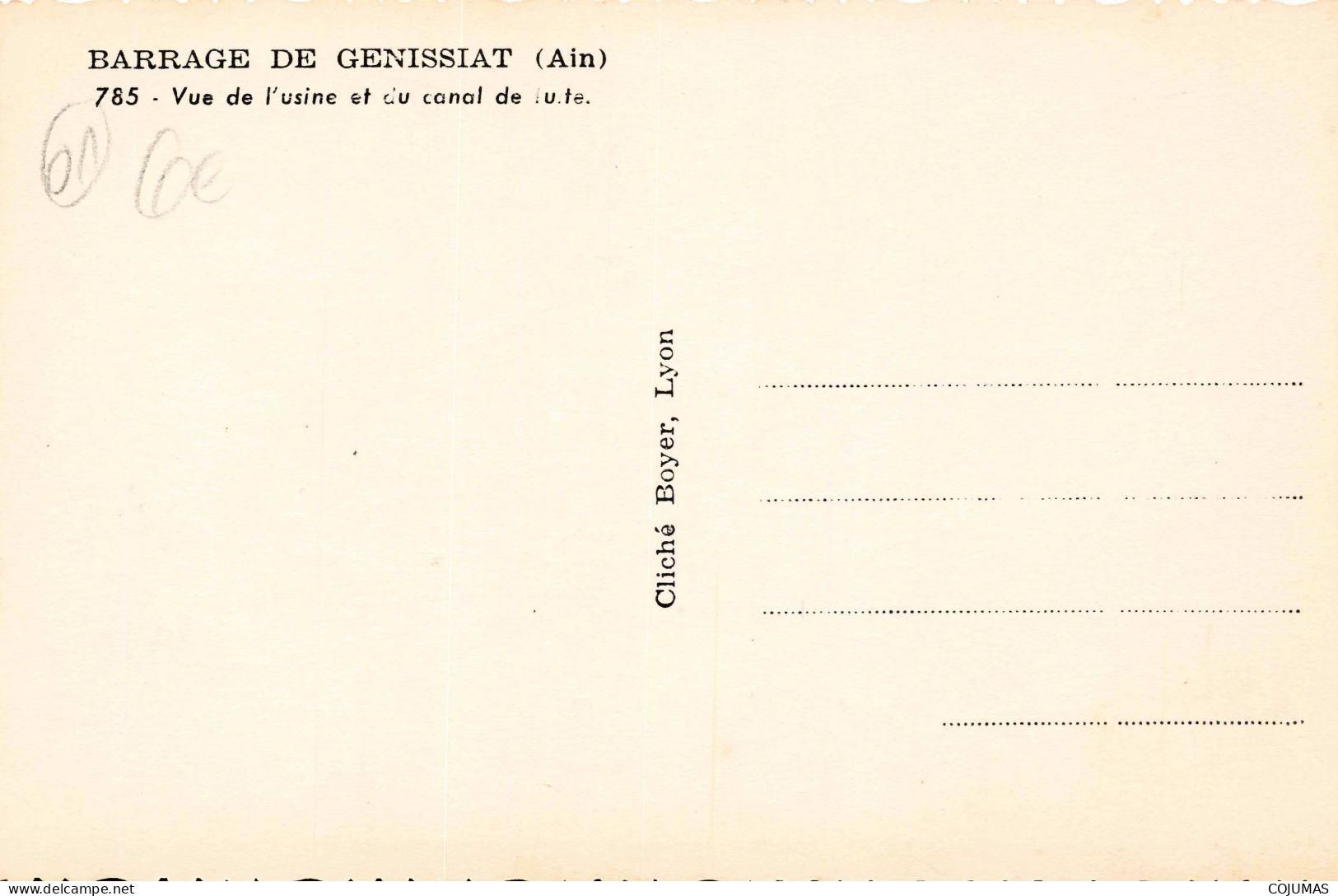 01 - GENISSIAT - S15561 - Barrage - Vue De L'Usine Et Du Canal De Fuite - CPSM 14x9 Cm - Génissiat