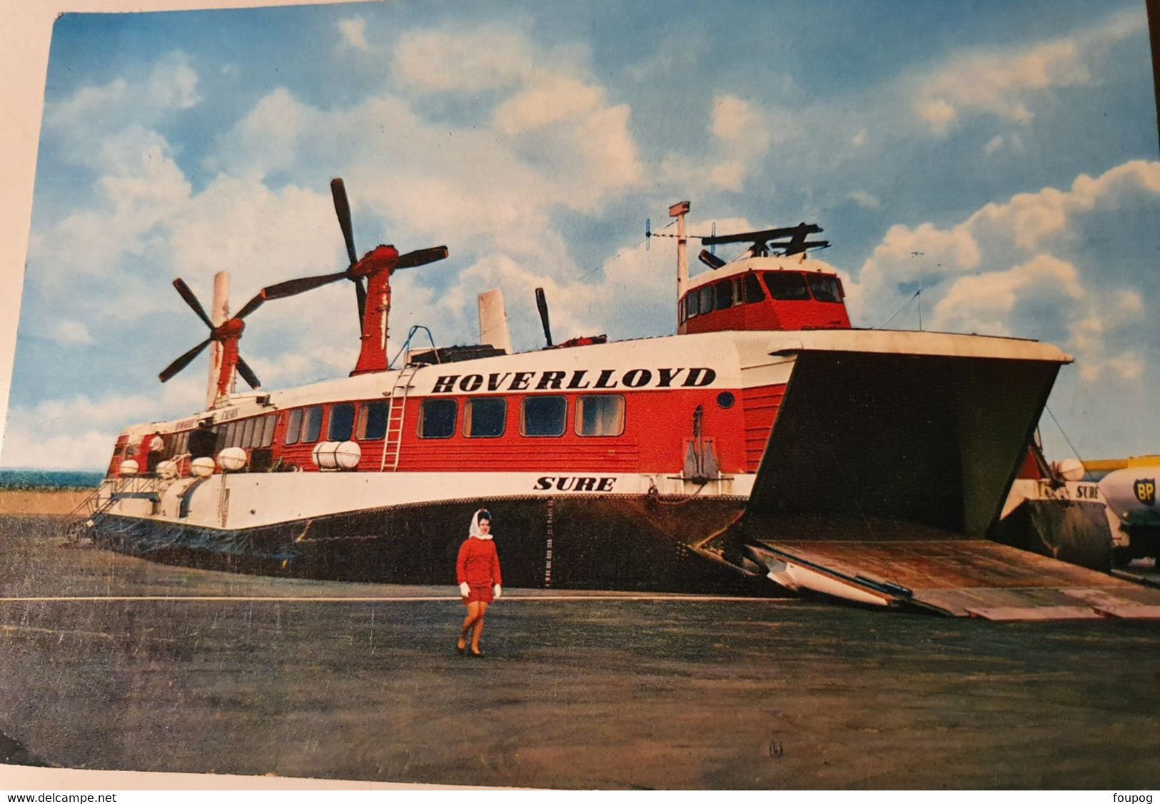 2 CARTES HOVERCRAFT SR N4 CALAIS RAMSGATE  HOVERLLOYD - Aéroglisseurs