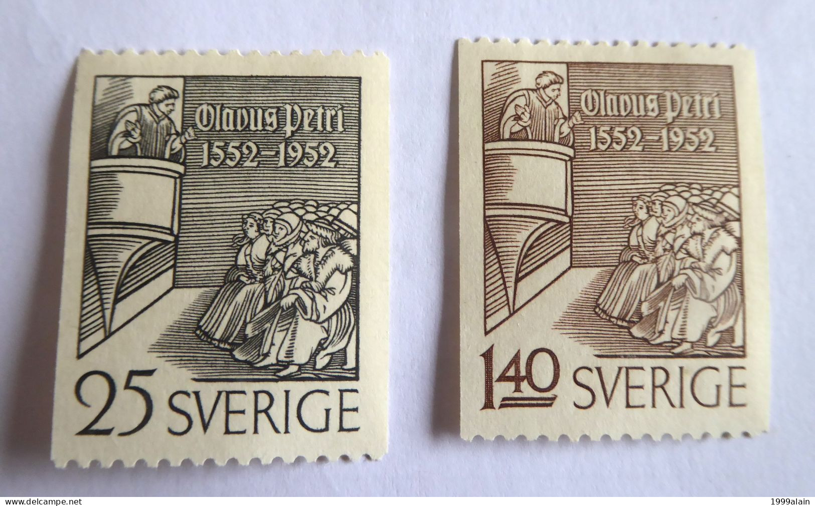 SUEDE - SWEDEN - 1952 YVERT N° 367/368 MLH* - Neufs