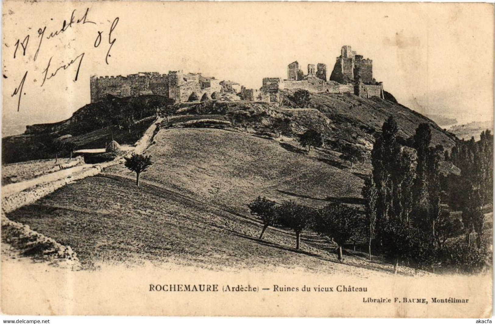CPA ROCHEMAURE - Ruines Du Vieux Cheteau (280112) - Rochemaure