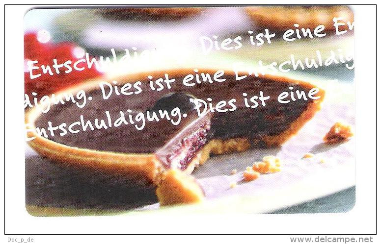 Germany - KD 01/01 - Entschuldigung - Cake - Kuchen - Food - Mint - KD-Series: Kunde-Danke-Karten