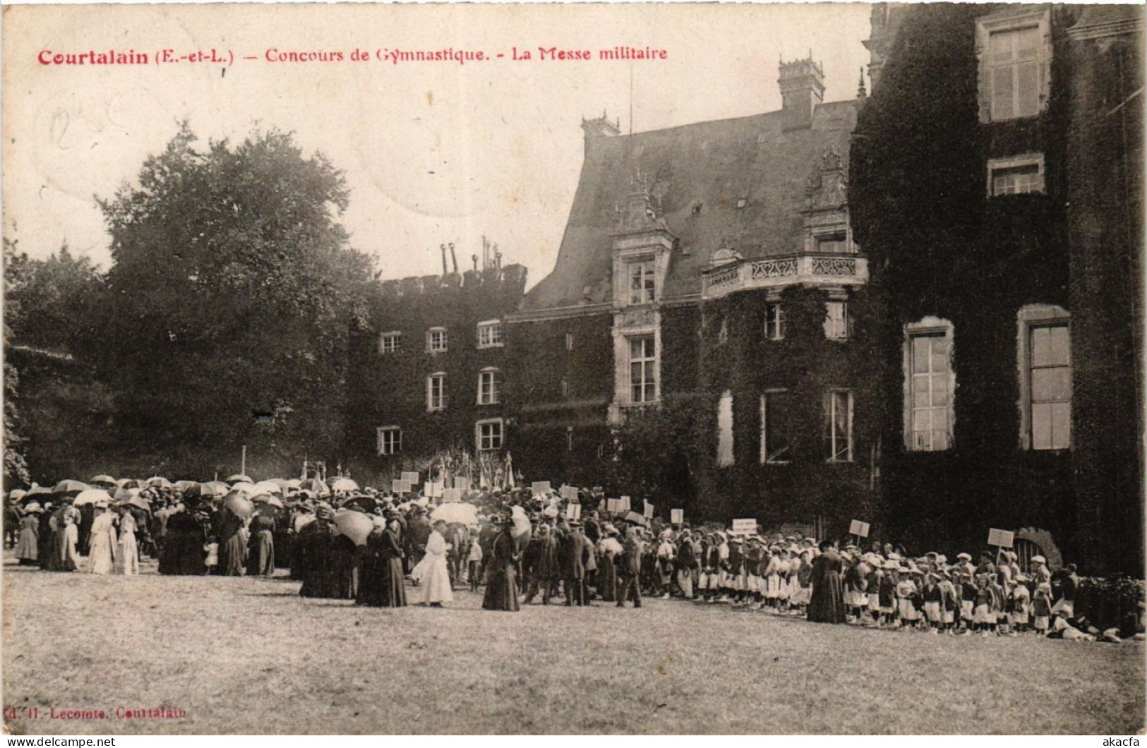 CPA AK COURTALAIN - Concours De Gymnastique - La Messe Militaire (385873) - Courtalain