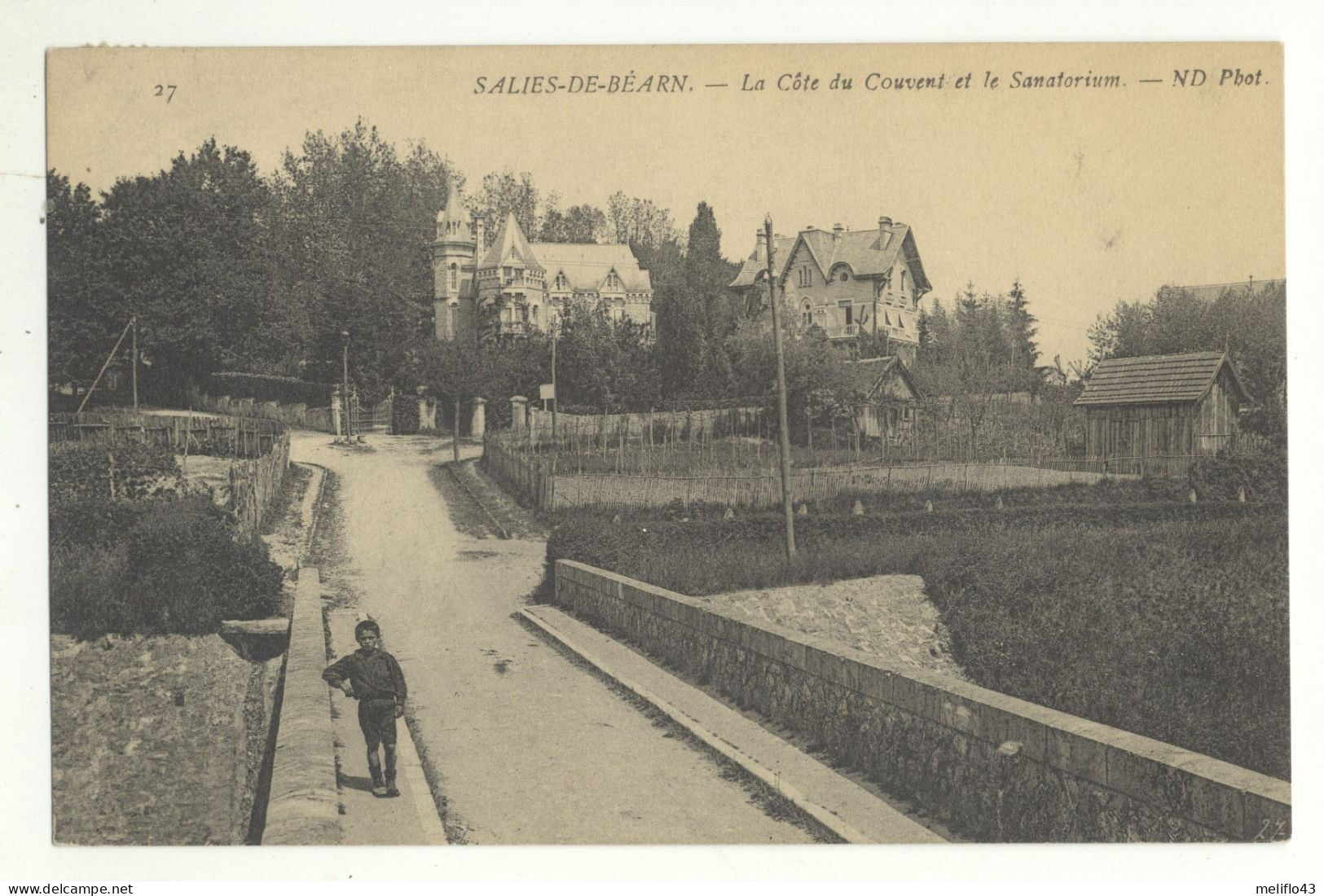 64/ CPA A - Salies De Bèarn - La Cote Du Couvent Et Le Sanatorium - Salies De Bearn