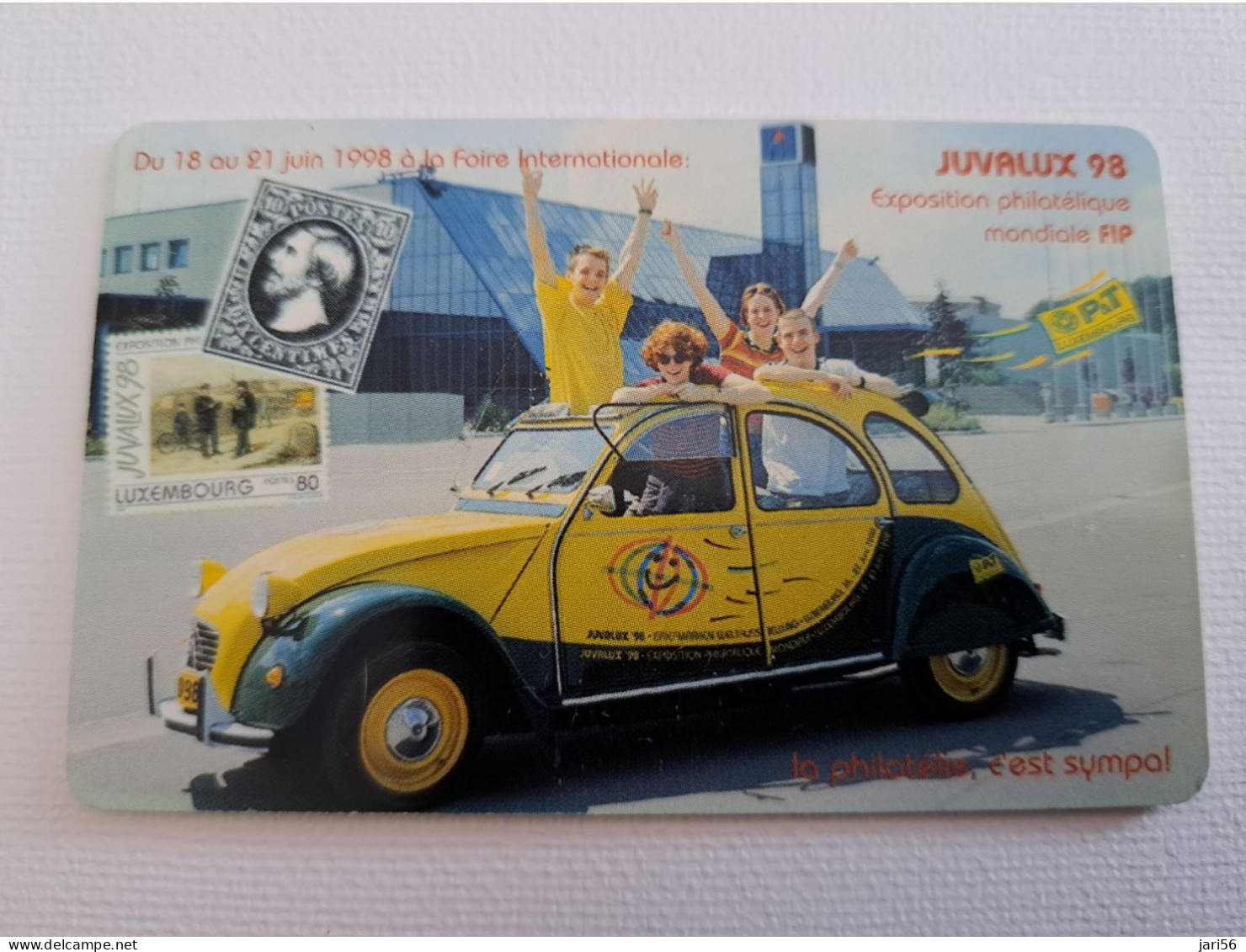 LUXEMBOURG CHIPCARD  50 UNITS  JUVALUX 98/ CAR/CITROEN /STAMP ON CARD   NO; TP 14     ** 13344** - Luxemburg