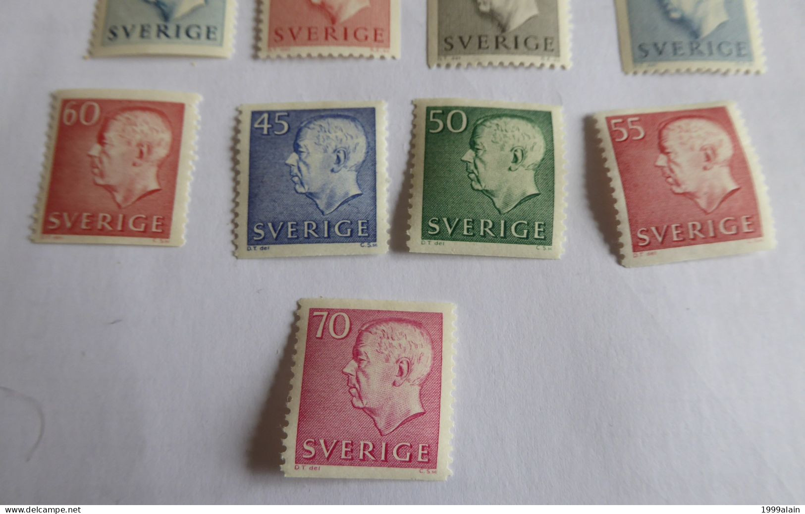 SUEDE - SWEDEN - 1951-52 - 1967 GUSTAVE VI LOT - Unused Stamps