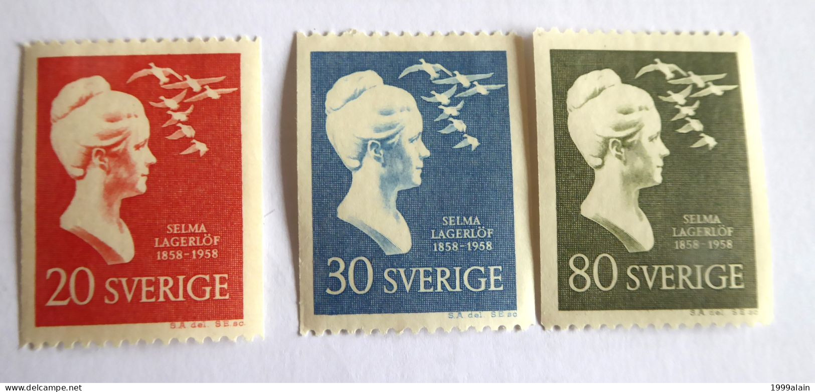 SUEDE - SWEDEN - 1958 YVERT N° 434/436 MLH* - Neufs