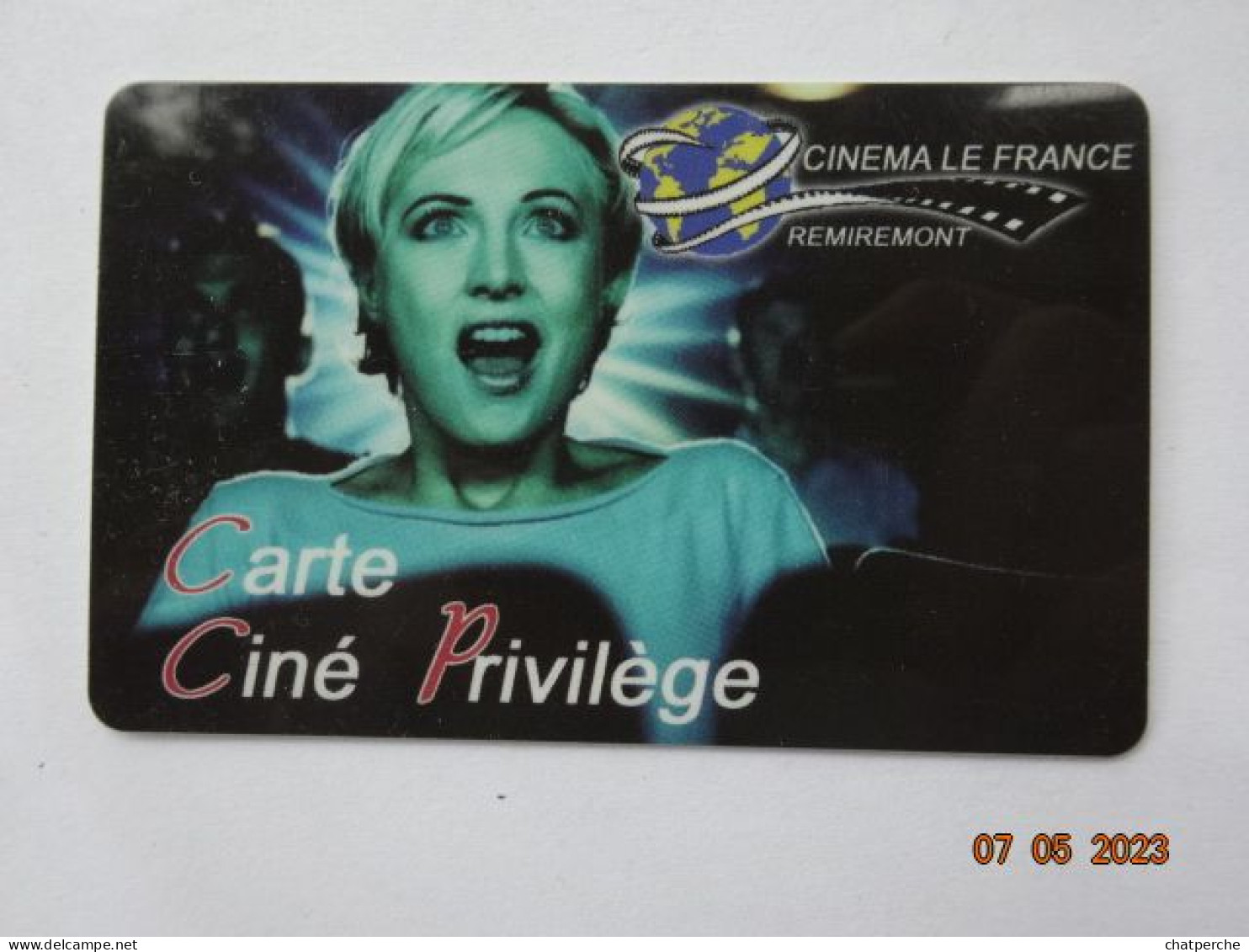 CINECARTE CARTE CINEMA CINE CARD BANDE MAGNETIQUE  CINEMA LE FRANCE REMIREMONT 88 VOSGES  CARTE PRIVILEGE - Movie Cards