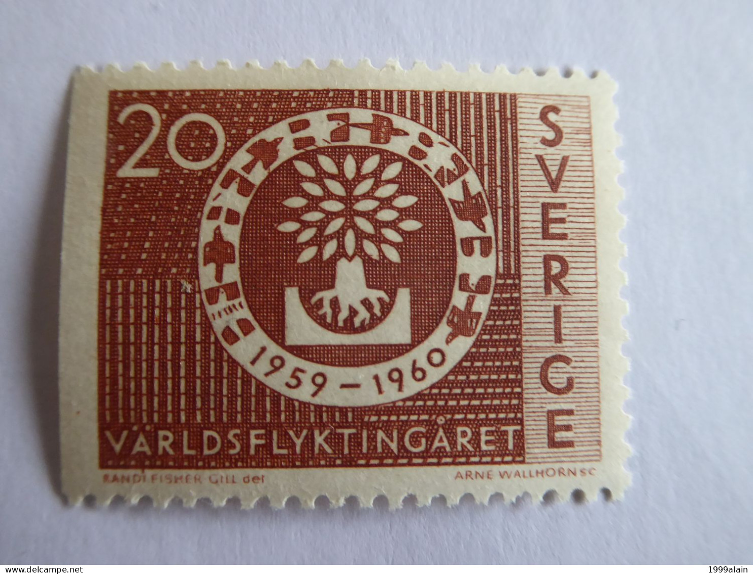 SUEDE - SWEDEN - 1960 YVERT N° 448a MHN** Dentelé Sur 3 Cotés - Neufs