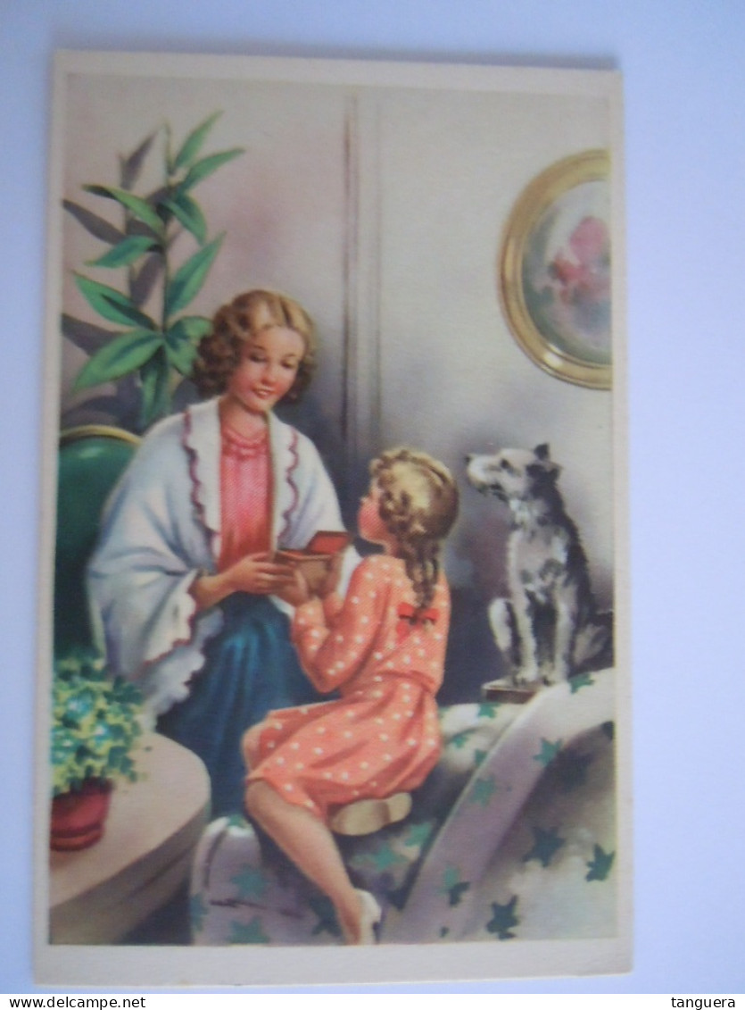 Illustration Zandrino Maman Fille Chien Cadeau Mama Meisje Geschenk Hond Edit AR 800/14 Italy - Zandrino