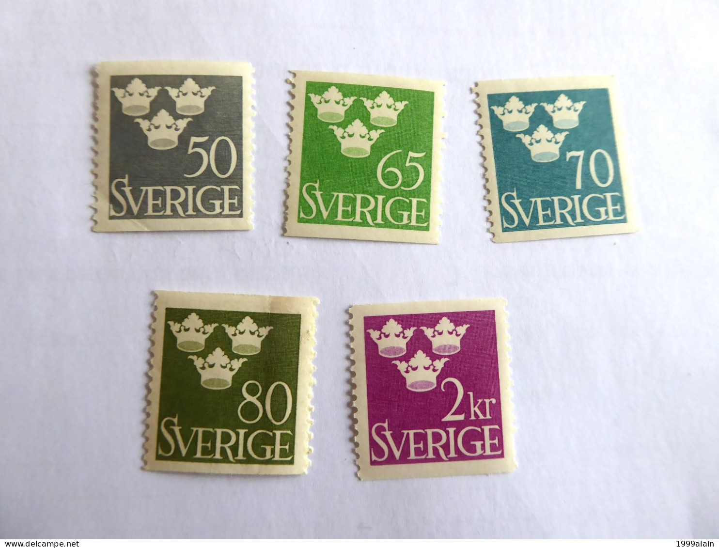 SUEDE - SWEDEN - 1948-1952 SERIE COURANTE - Nuevos