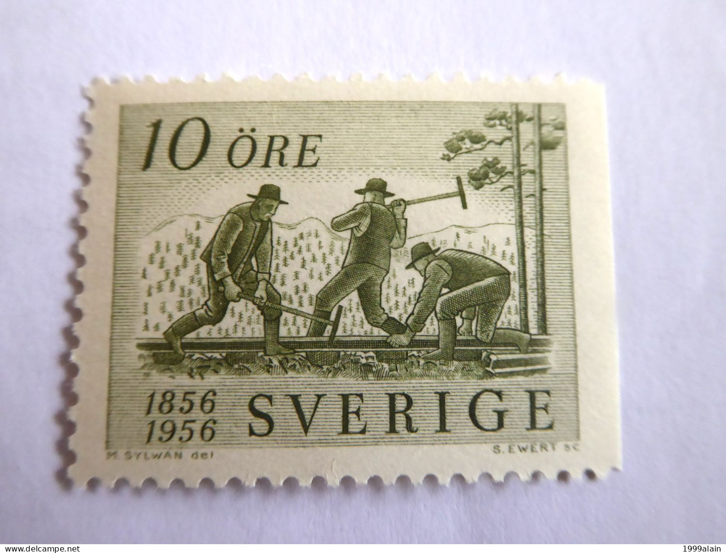 SUEDE - SWEDEN - 1956 YVERT N° 411a MNH** - Nuovi