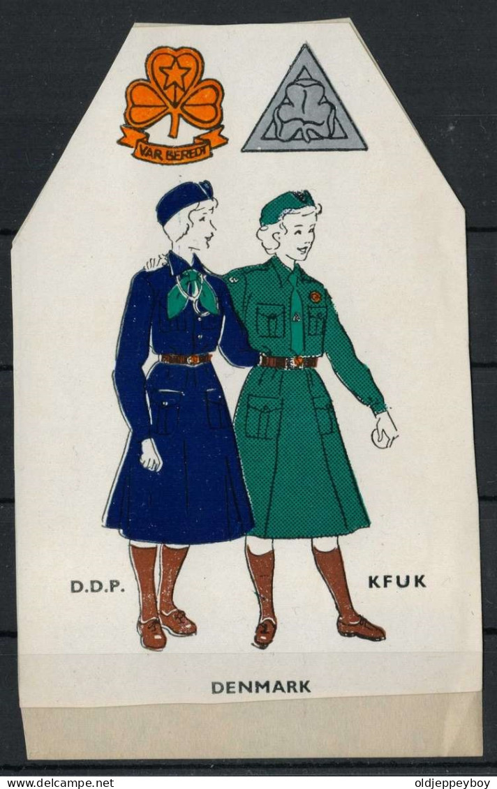 DENMARK Danske Spejderkorps DANISH  KFUK D.D.P GIRLS UNIFORMS VAR BEREDT  Pfadfinder VIGNETTE CINDERELLA SCOUTS SCOUTING - Unused Stamps