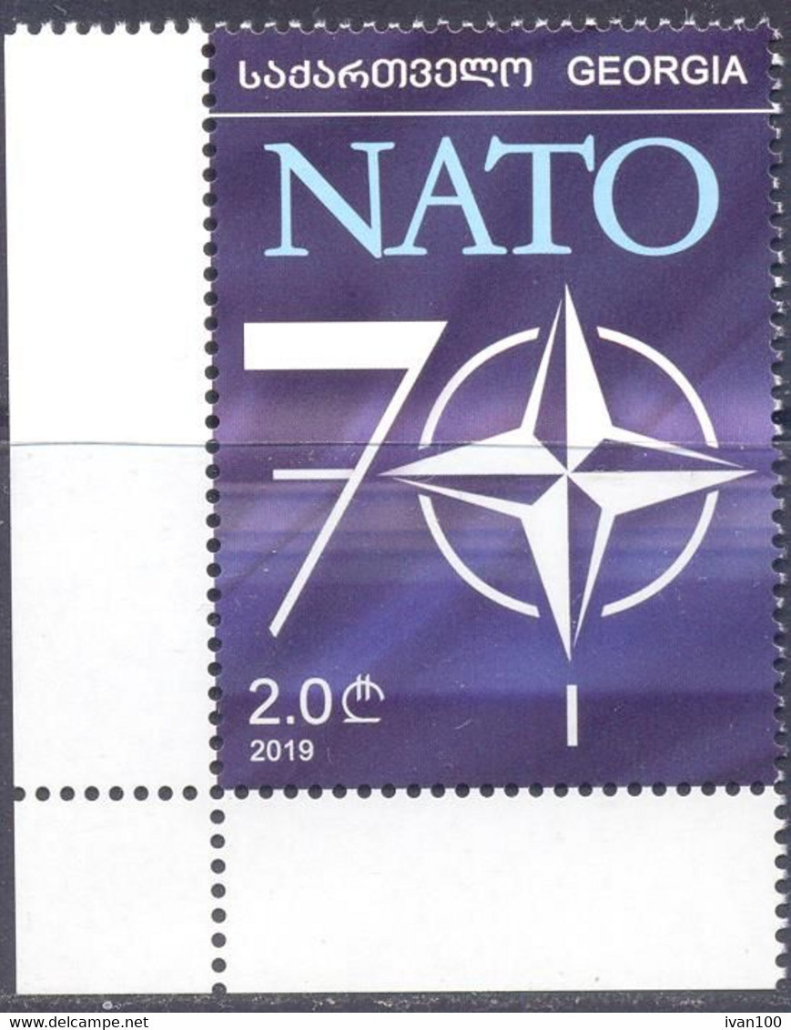 2020. Georgia, 70y Of NATO, 1v, Mint/** - Georgien