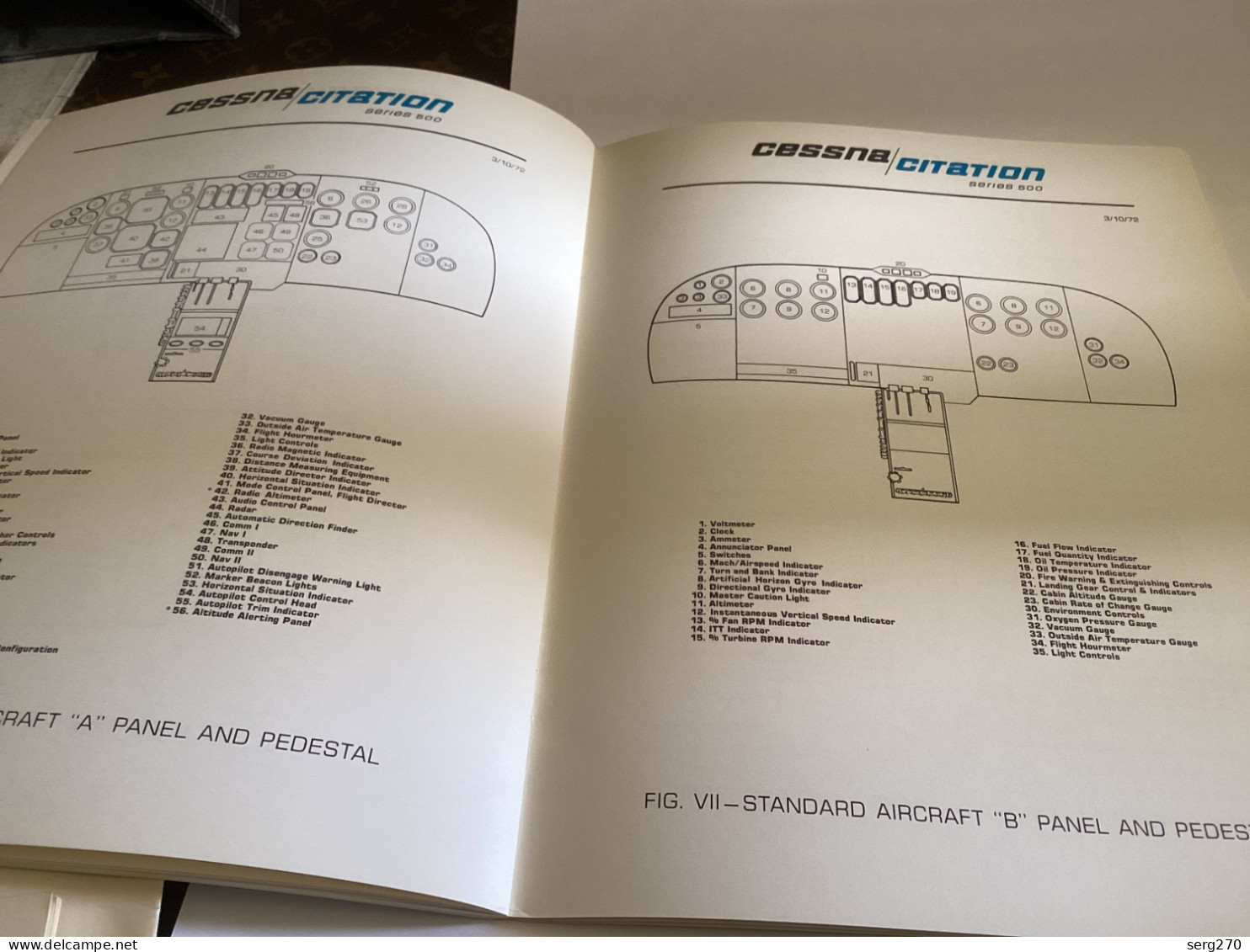 Avion aviation CESSNA  citation series 500SPECIFICATION AND DESCRIPTION