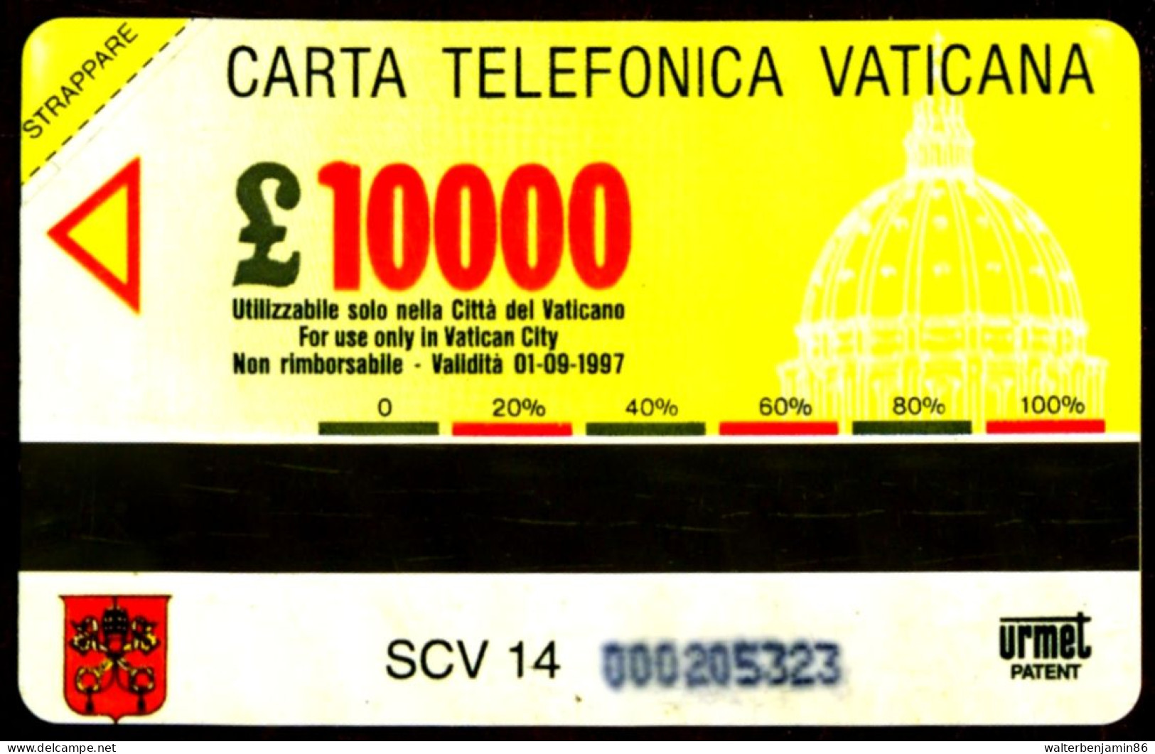 G VA 14 C&C 6014 SCHEDA TELEFONICA NUOVA MAGNETIZZATA VATICANO RADIO 2^A QUAL. OCR - Vaticano