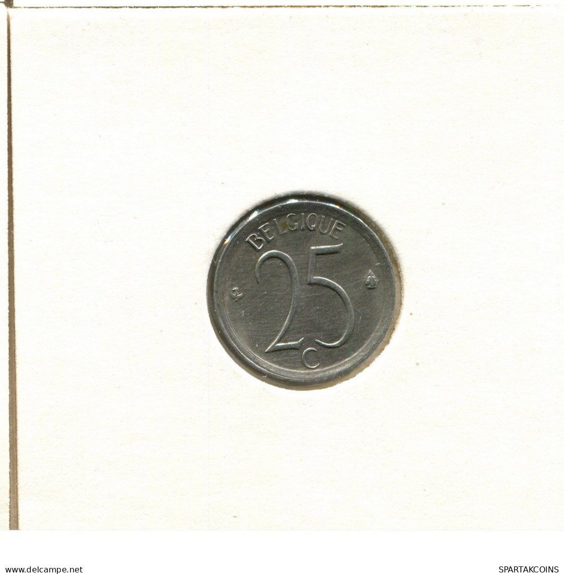 25 CENTIMES 1967 FRENCH Text BÉLGICA BELGIUM Moneda #BB266.E - 25 Cent