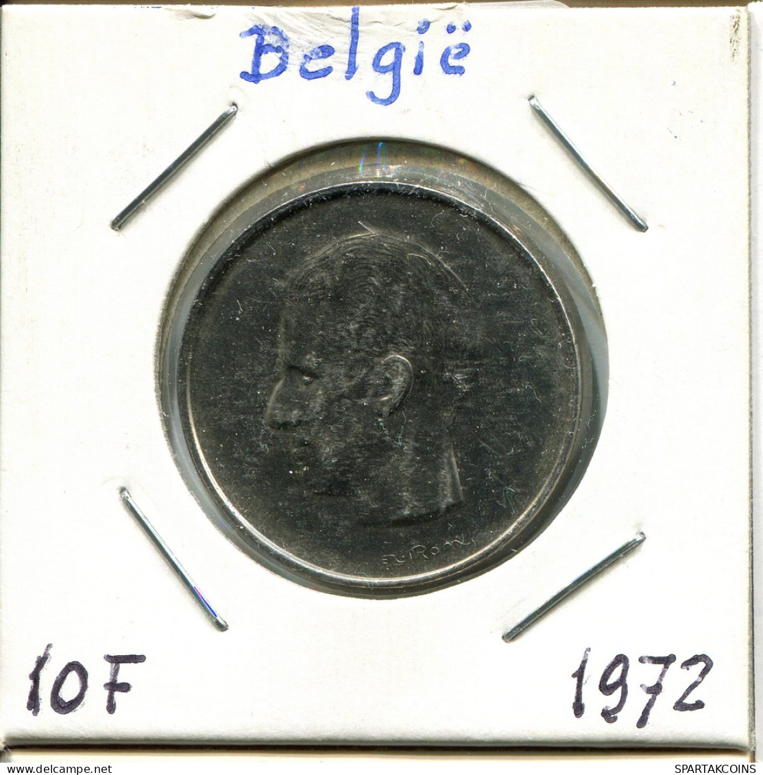 10 FRANCS 1972 DUTCH Text BÉLGICA BELGIUM Moneda #BA643.E - 10 Francs