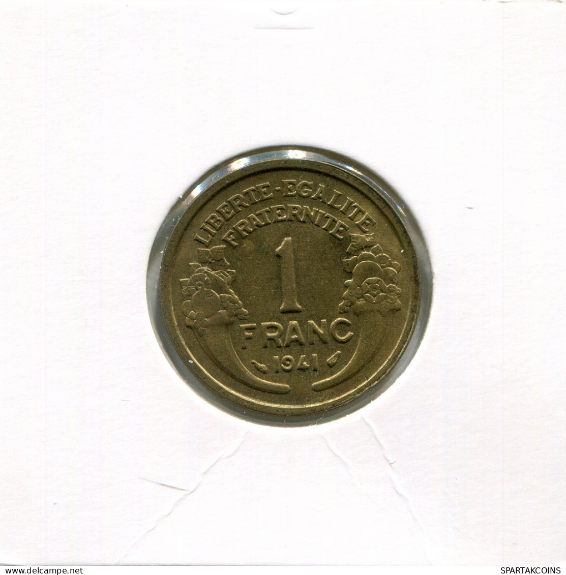 1 FRANC 1941 FRANCIA FRANCE Moneda #AK617.E - 1 Franc
