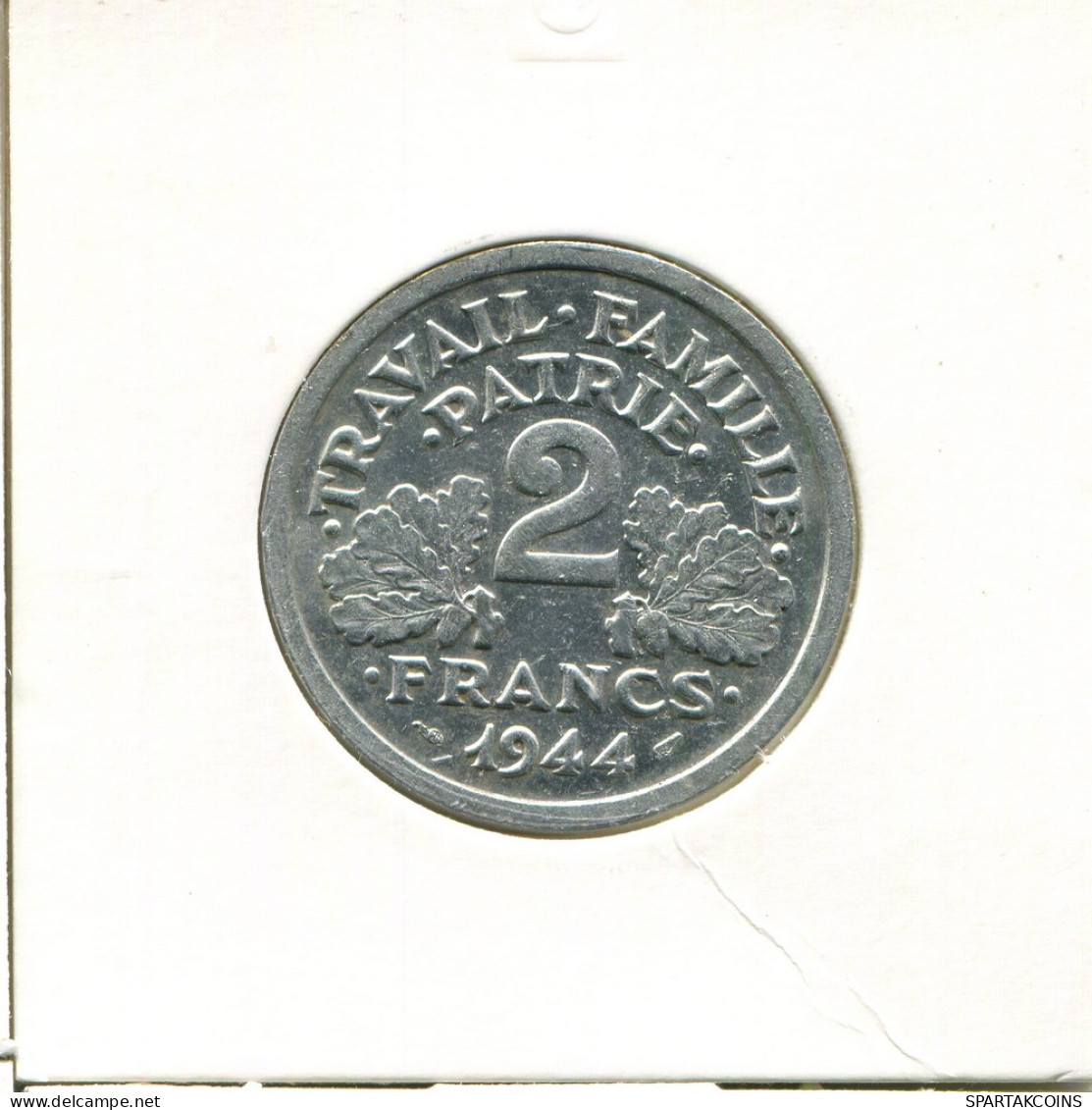 2 FRANCS 1944 B FRANCIA FRANCE Moneda #AK670.E - 2 Francs