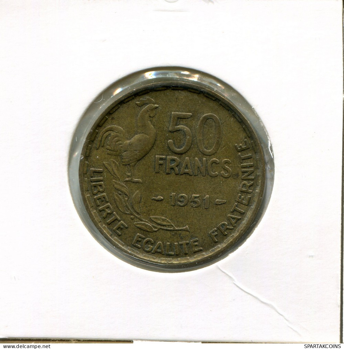 50 FRANCS 1951 FRANCIA FRANCE Moneda #AK946.E - 50 Francs