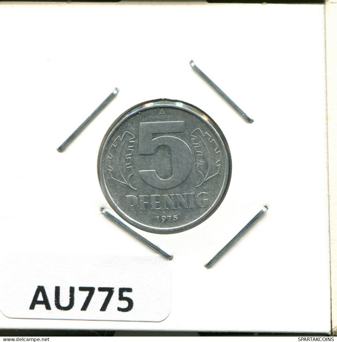 5 PFENNIG 1975 A DDR EAST ALEMANIA Moneda GERMANY #AU775.E - 5 Pfennig