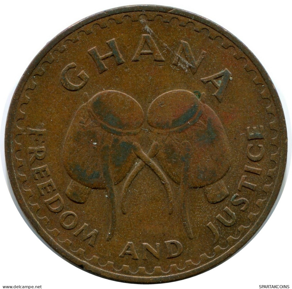 1 PESEWA 1967 GHANA Moneda #AY619.E - Ghana