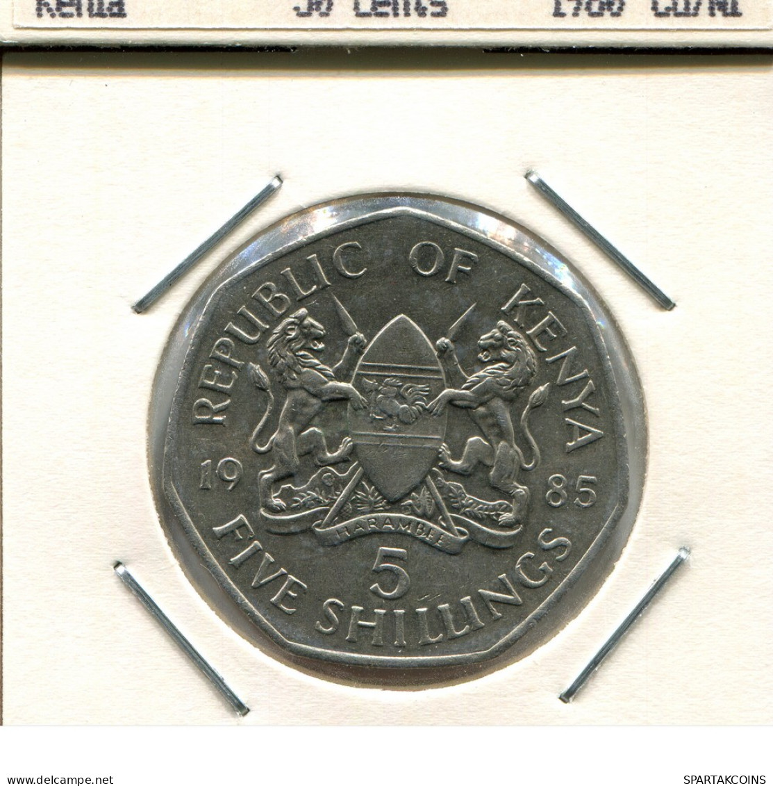 5 SHILLING 1985 KENYA Moneda #AS332.E - Kenya