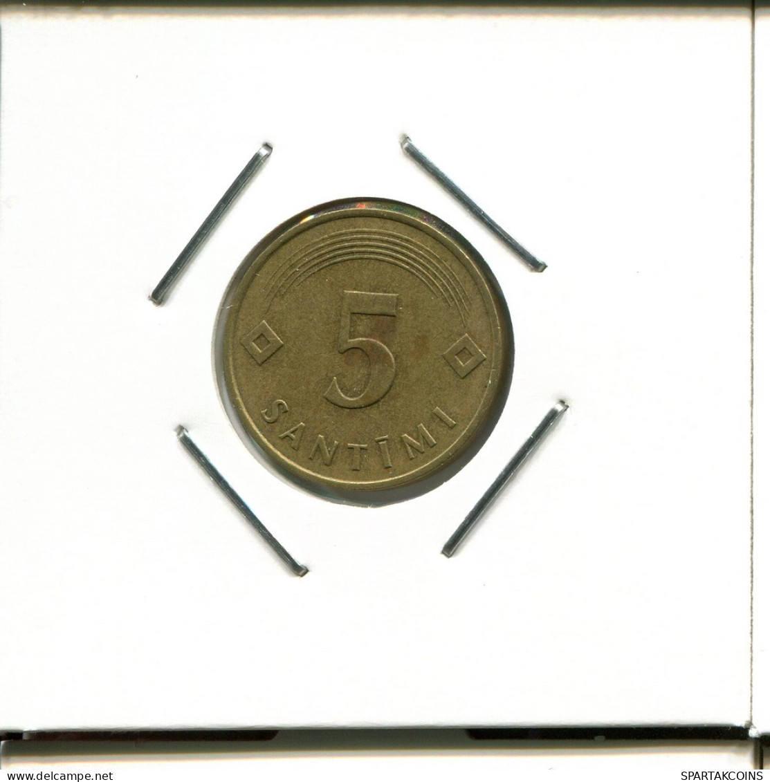 5 SANTIMI 1992 LETONIA LATVIA Moneda #AR670.E - Lettonie