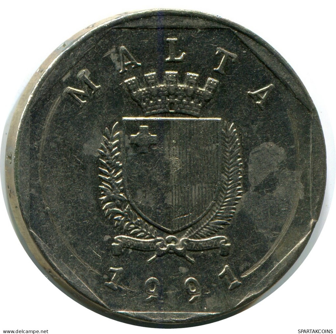 50 CENTS 1991 MALTA Moneda #AZ316.E - Malte