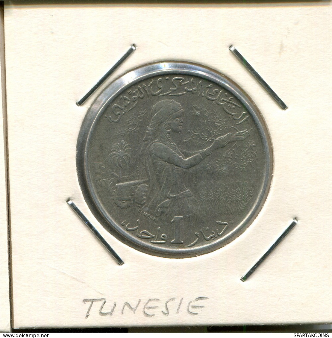 1 DINAR 1976 TÚNEZ TUNISIA Moneda #AS123.E - Tunisie