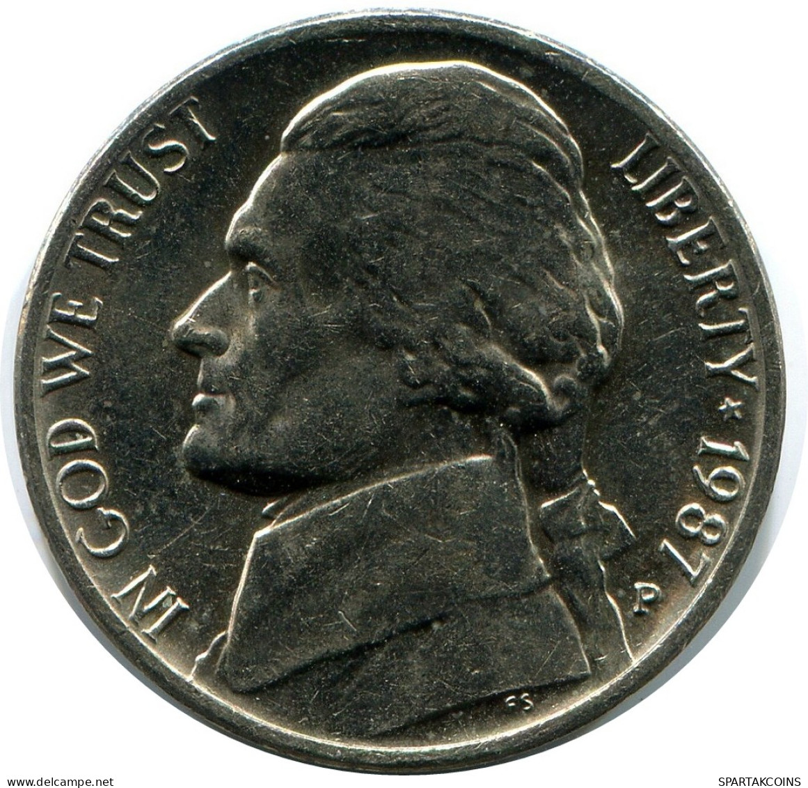 5 CENTS 1987 USA Moneda #AZ263.E - E.Cents De 2, 3 & 20