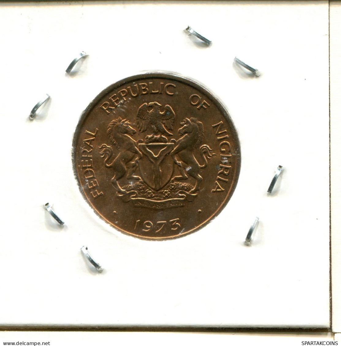 1 KOBO 1973 NIGERIA Pièce #AS393.F - Nigeria