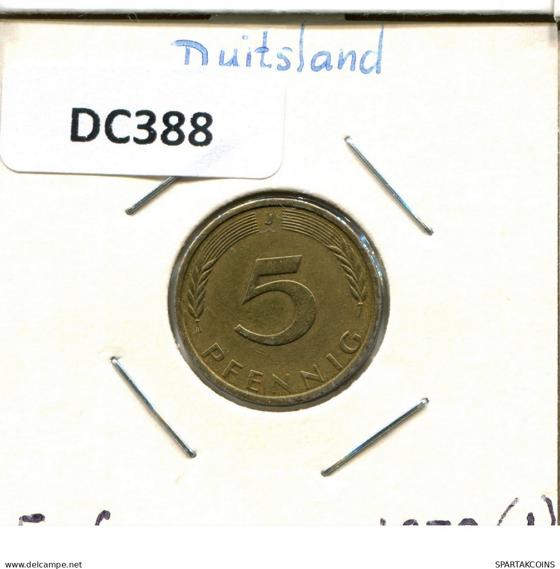 5 PFENNIG 1972 J BRD ALLEMAGNE Pièce GERMANY #DC388.F - 5 Pfennig