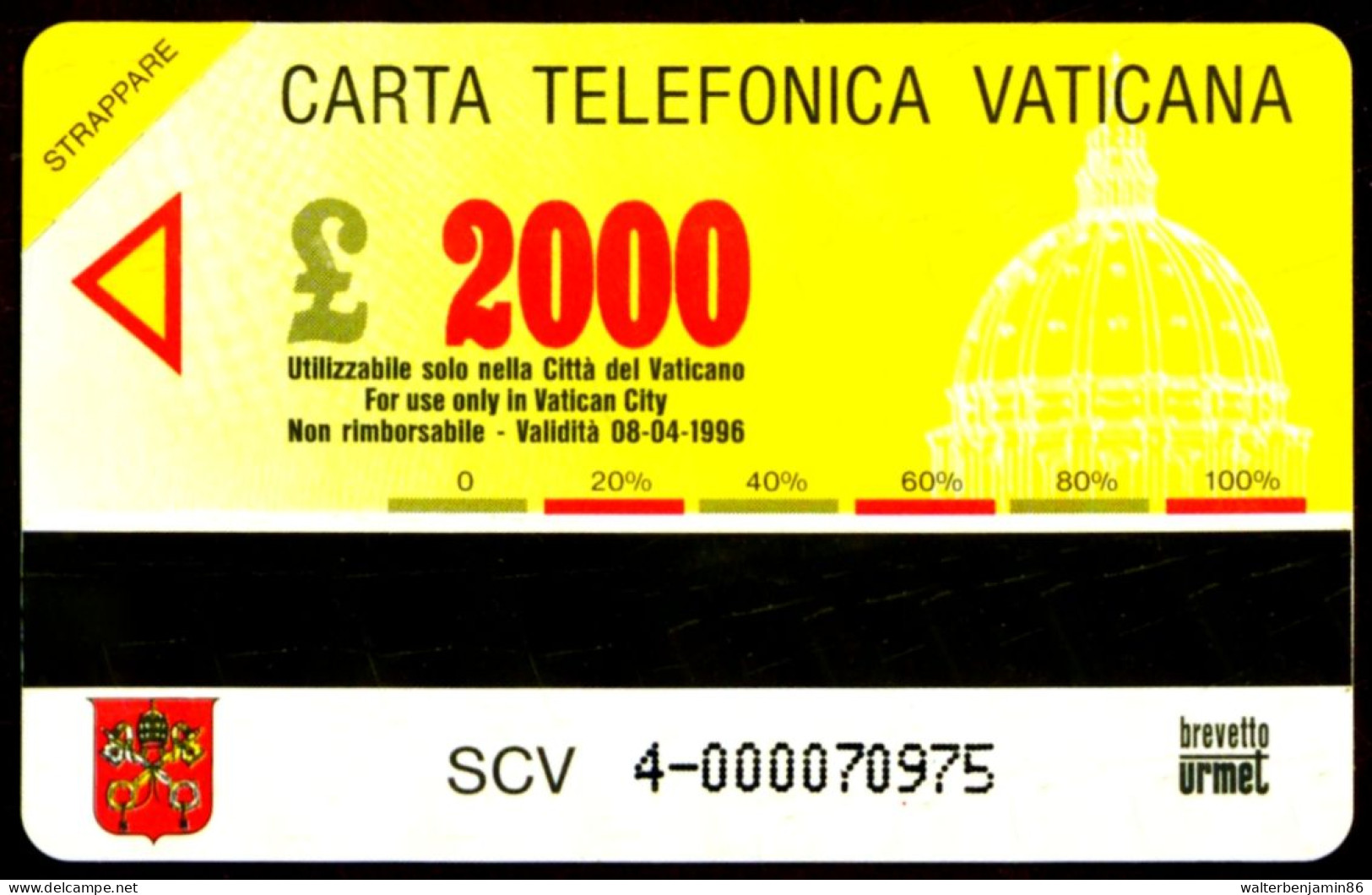 G VA 4 C&C 6004 SCHEDA TELEFONICA NUOVA MAGNETIZZATA VATICANO MICHELANGELO CAPPELLA SISTINA - Vaticano