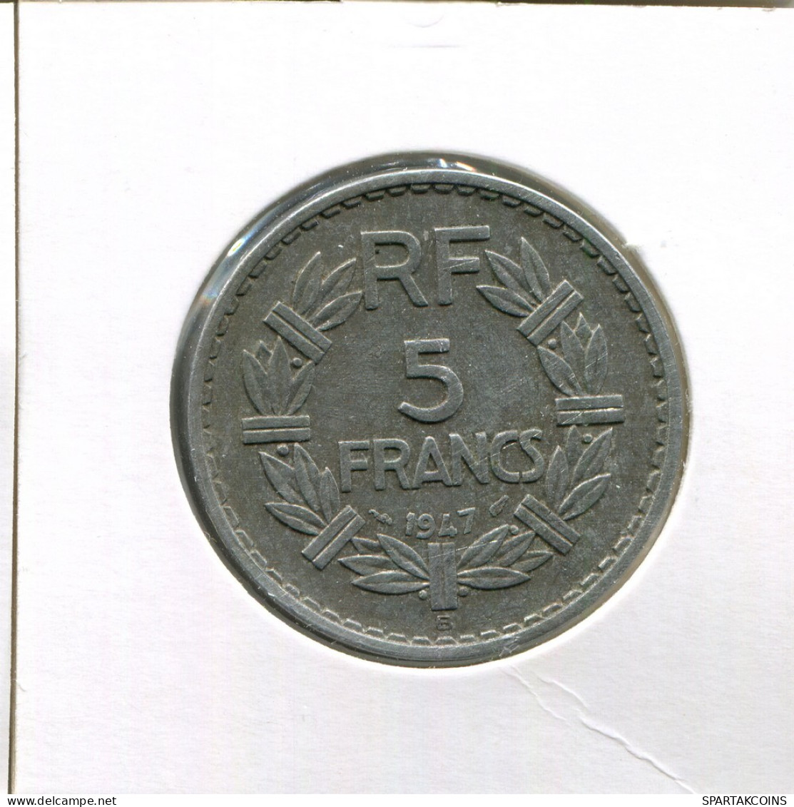 5 FRANCS 1947 B FRANCE Pièce Française #AK767.F - 5 Francs