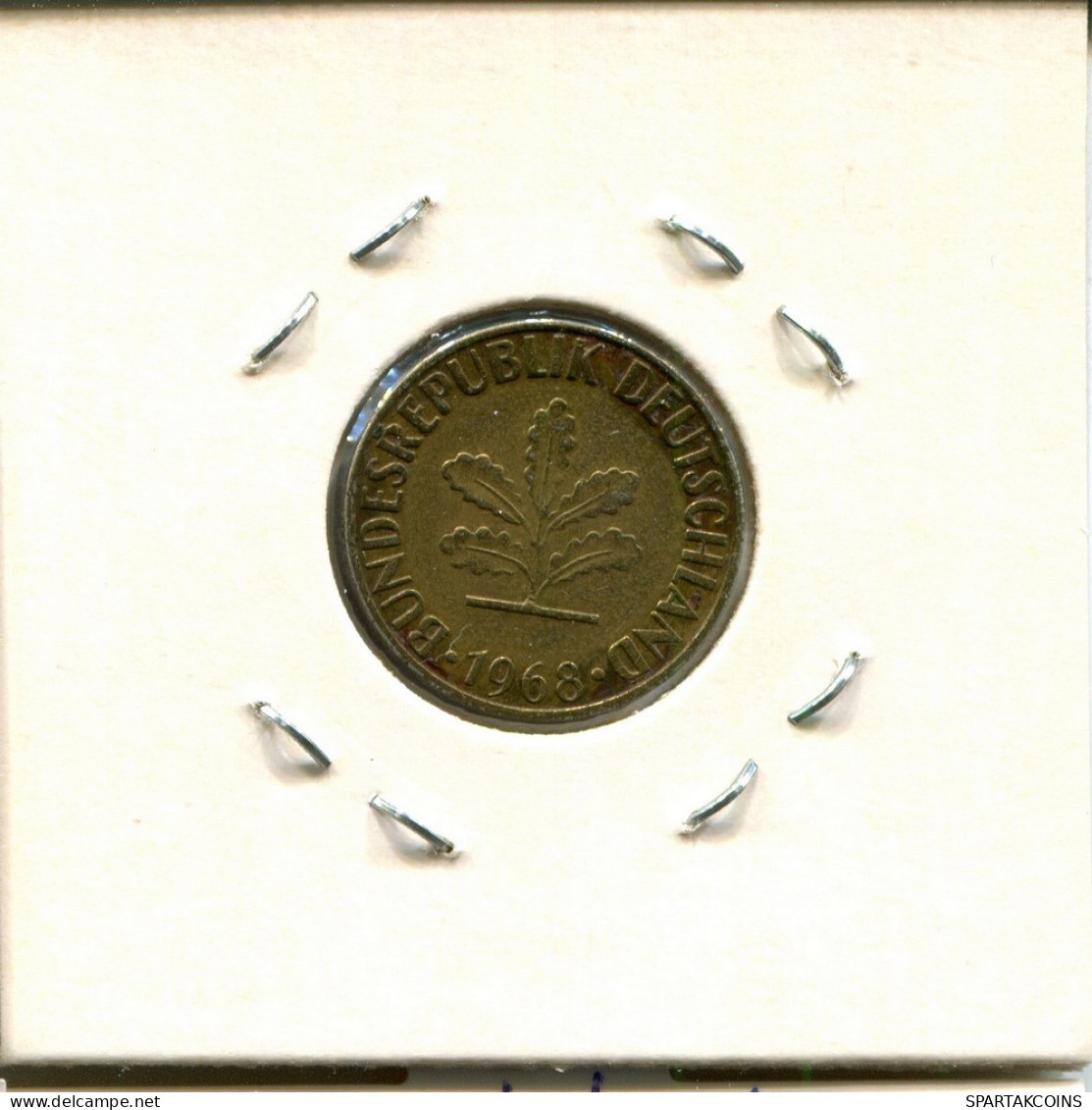5 PFENNIG 1968 G WEST & UNIFIED GERMANY Coin #DC371.U - 5 Pfennig