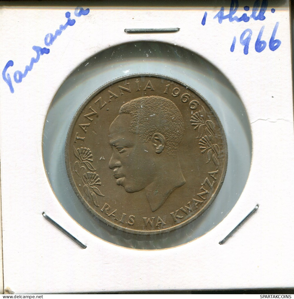 1 SHILLING 1966 TANZANIA Coin #AN694.U - Tanzania