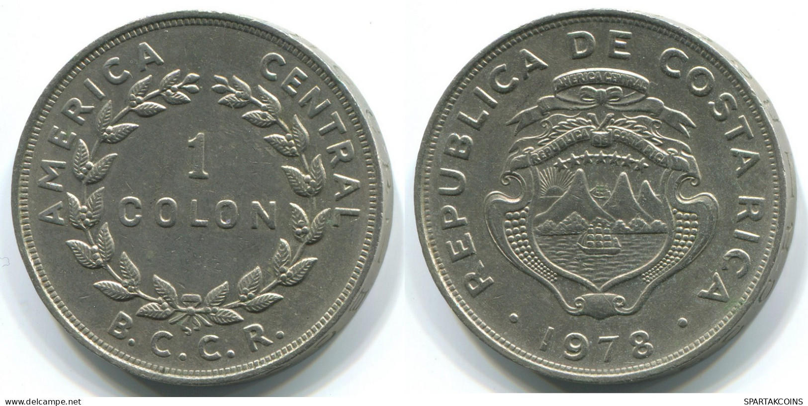 1 COLON 1978 COSTA RICA Coin #WW1169.U - Costa Rica