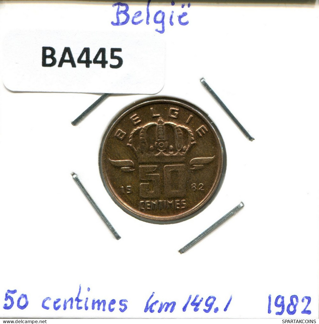 50 CENTIMES 1982 DUTCH Text BELGIUM Coin #BA445.U - 50 Centimes